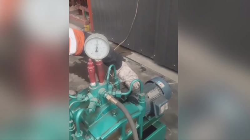 Hydrostatic Testing of Slurry Pump